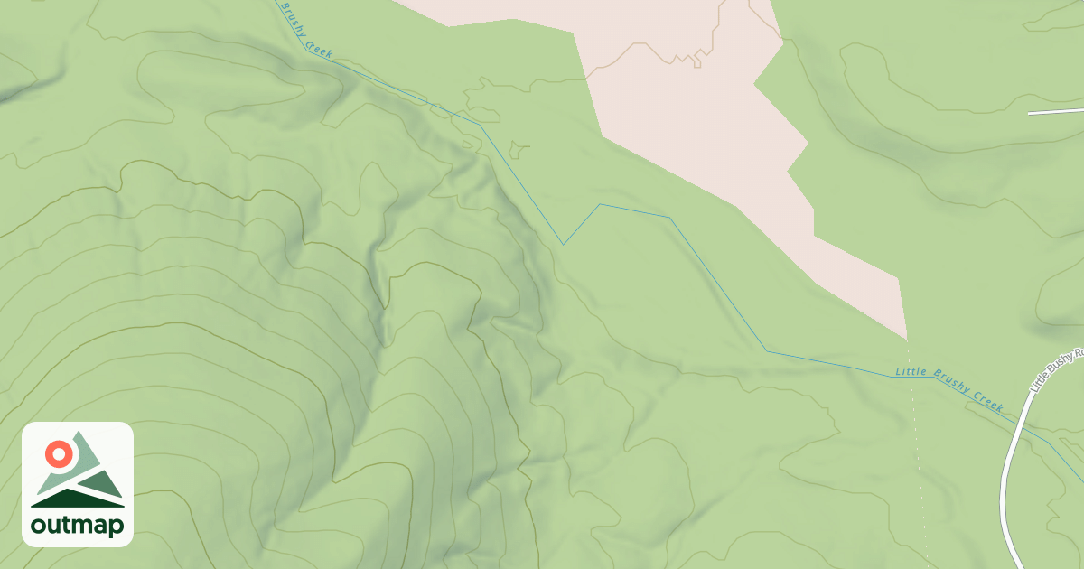 Map of LITTLE BRUSHY CREEK