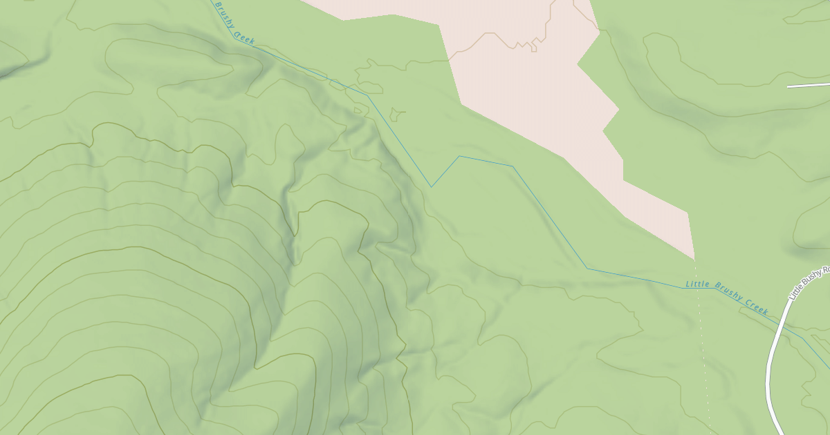 Map preview of LITTLE BRUSHY CREEK