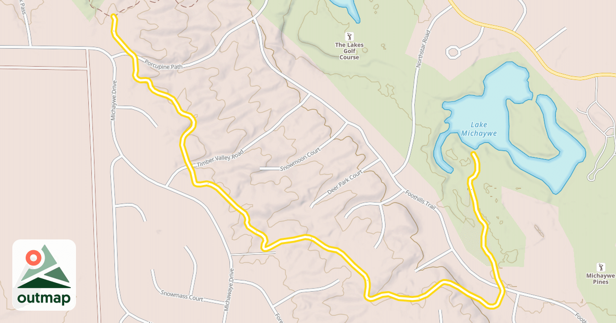 Map of Maple Ridge Trail