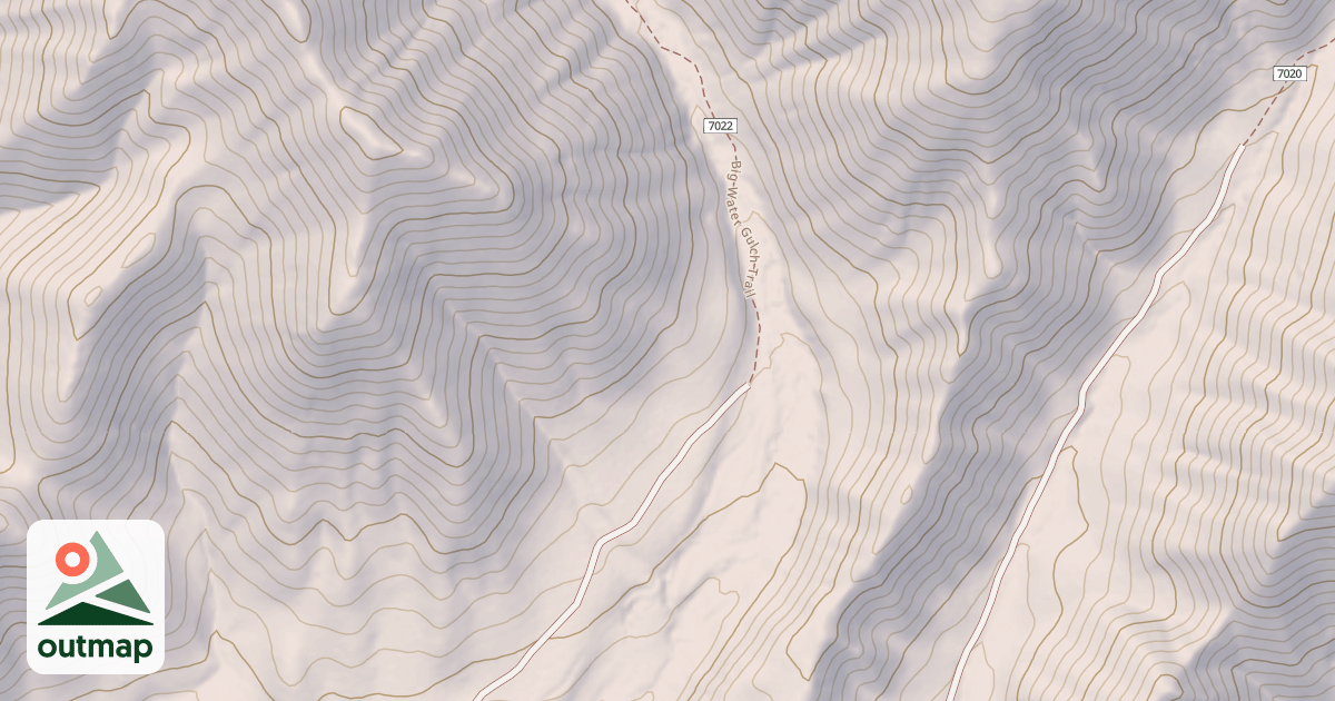 Map of BIG WATER GULCH
