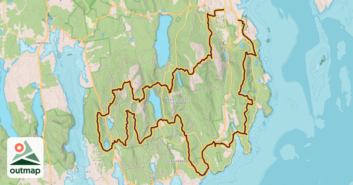 Map of Acadia Round