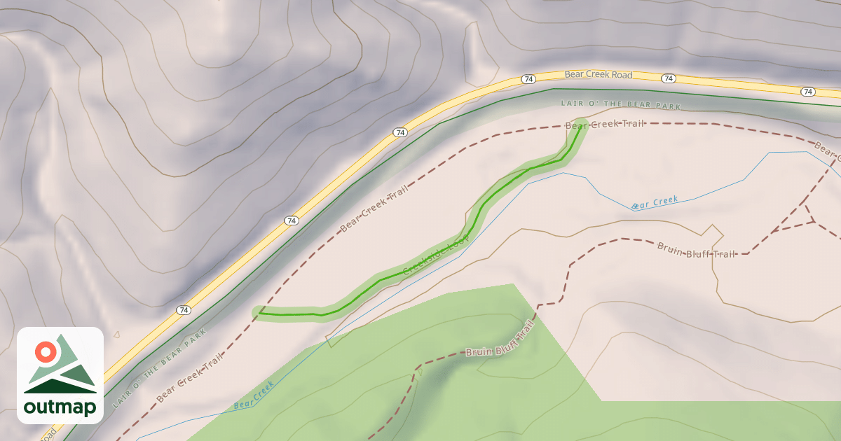 Map of Creekside Loop