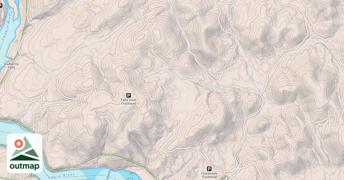 Map of FALLS DAM OHV