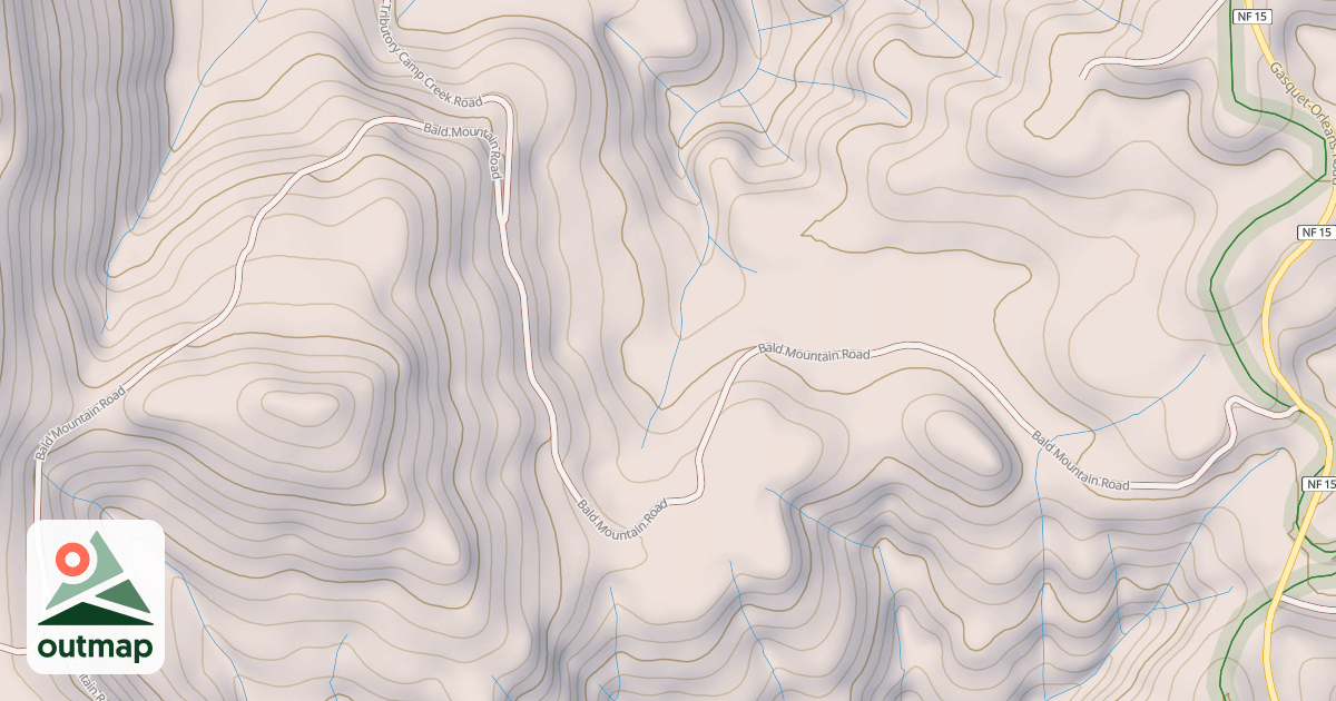 Map of BALD MOUNTAIN