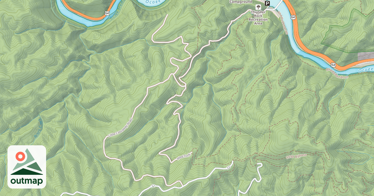 Map of LITTLE GASSAWAY
