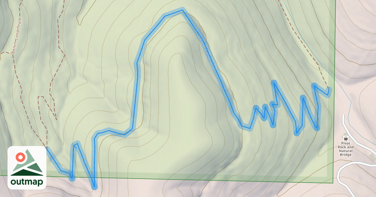 Map of Lost Ridge Trail