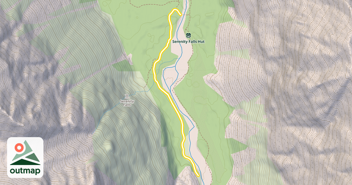 Map of Eklutna Lakeside Trail