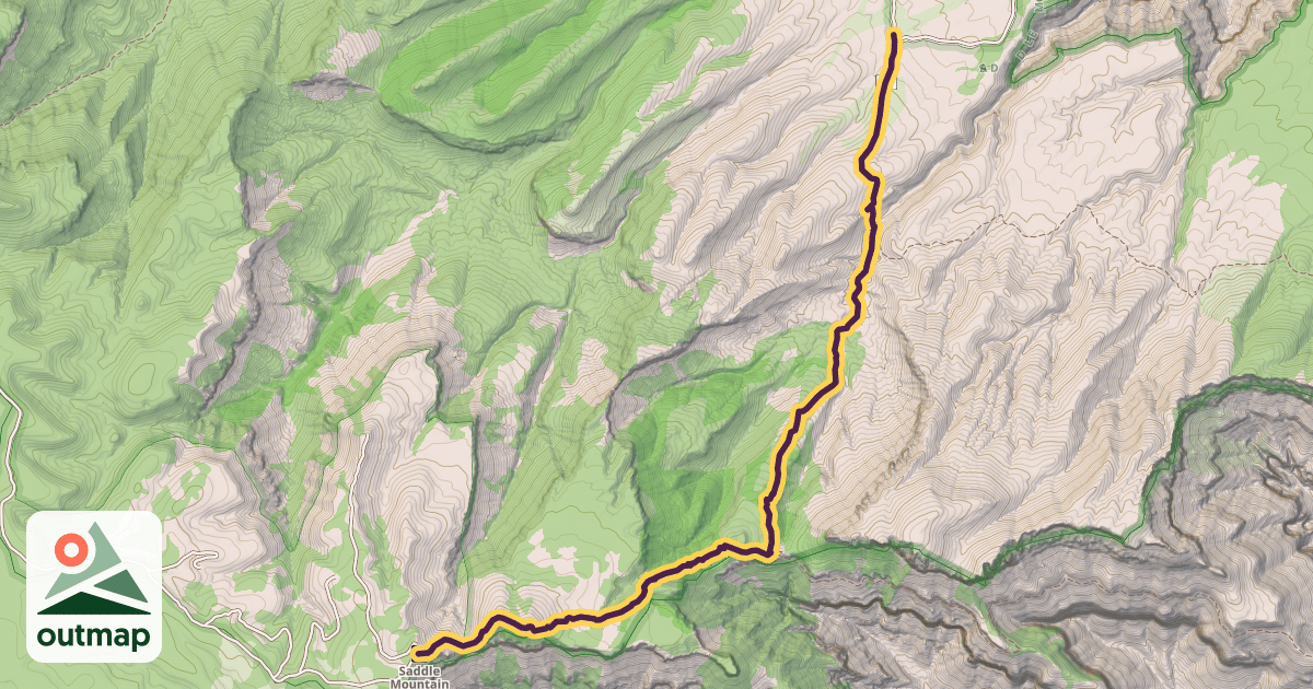 Map of Nankoweap Trail #57