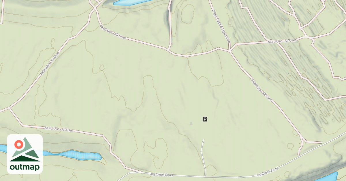 Map of Interlake State Recreation Area Trails