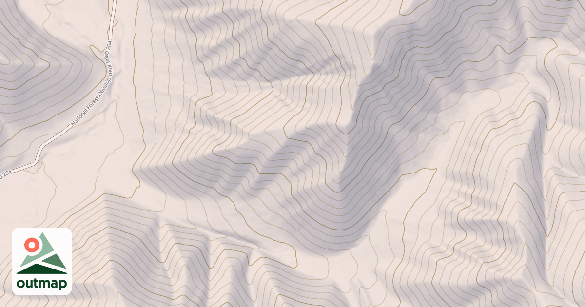 Map of TEPEE DRAW