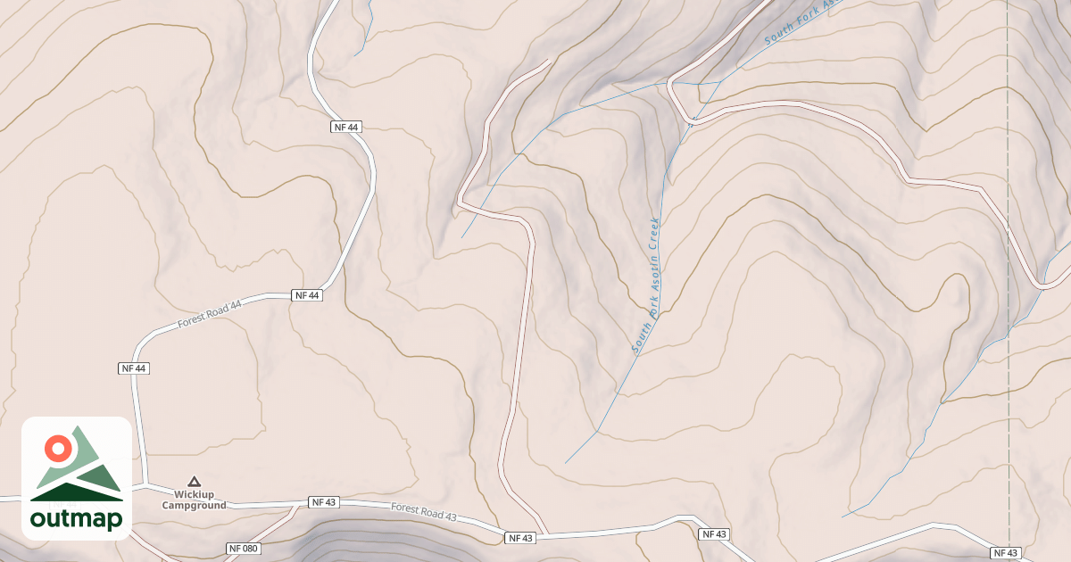 Map of USFS National Forest System Roads {8AF83455-FD50-4517-94F6-6BB0D98964A8}