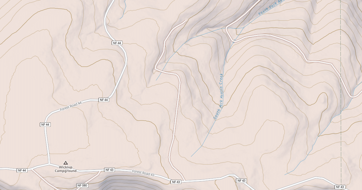 Map preview of USFS National Forest System Roads {8AF83455-FD50-4517-94F6-6BB0D98964A8}