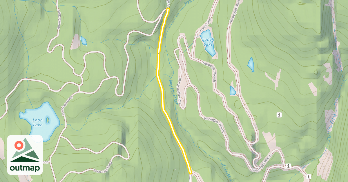 Map of Madeley Road