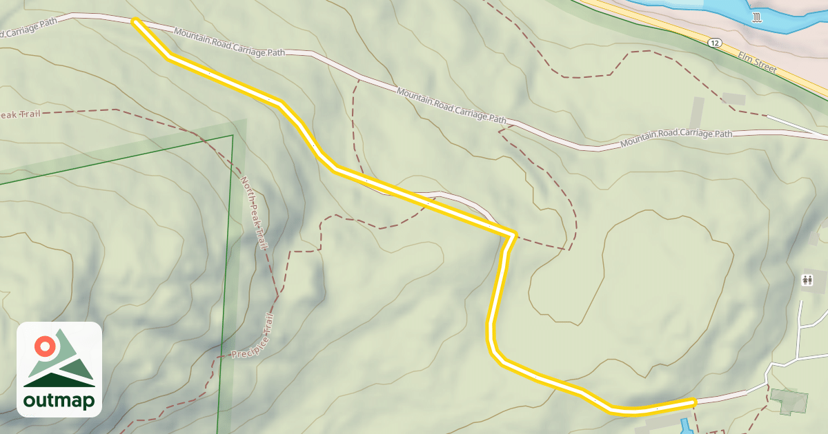Map of Upper Mountain Road