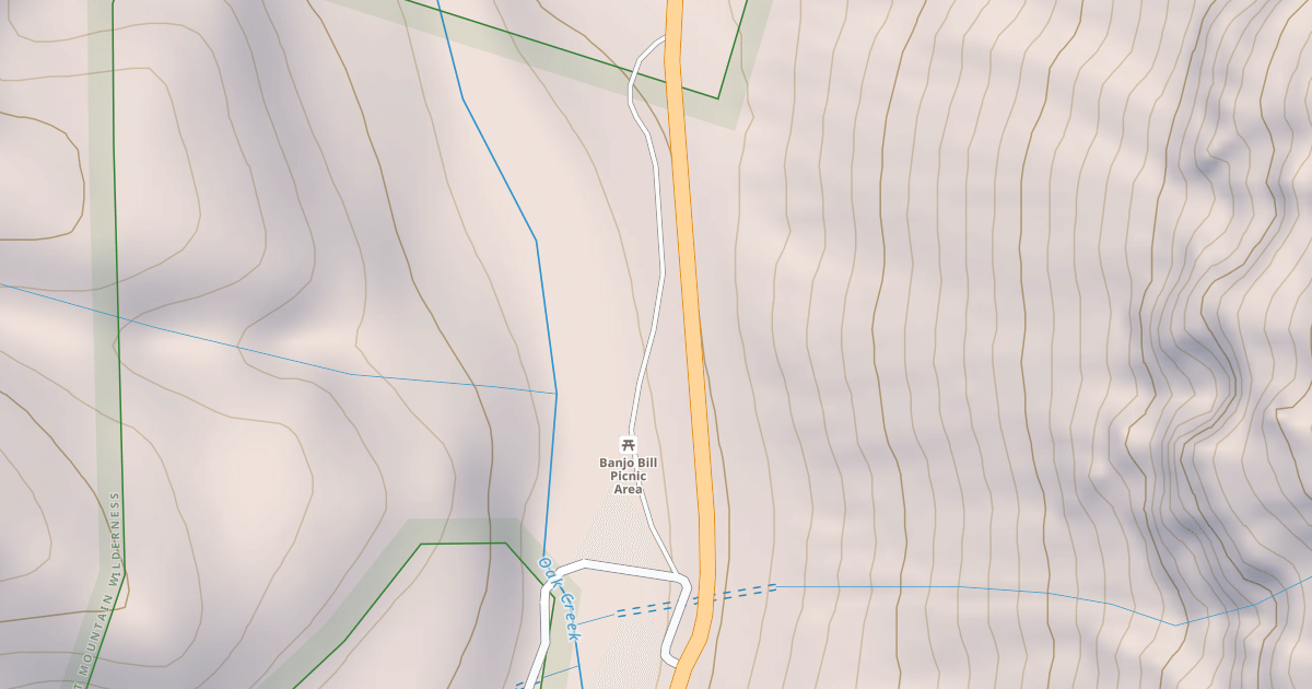 Map preview of BANJO BILL CAMPGROUND