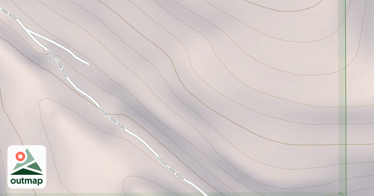 Map of Glover Slope Ohv