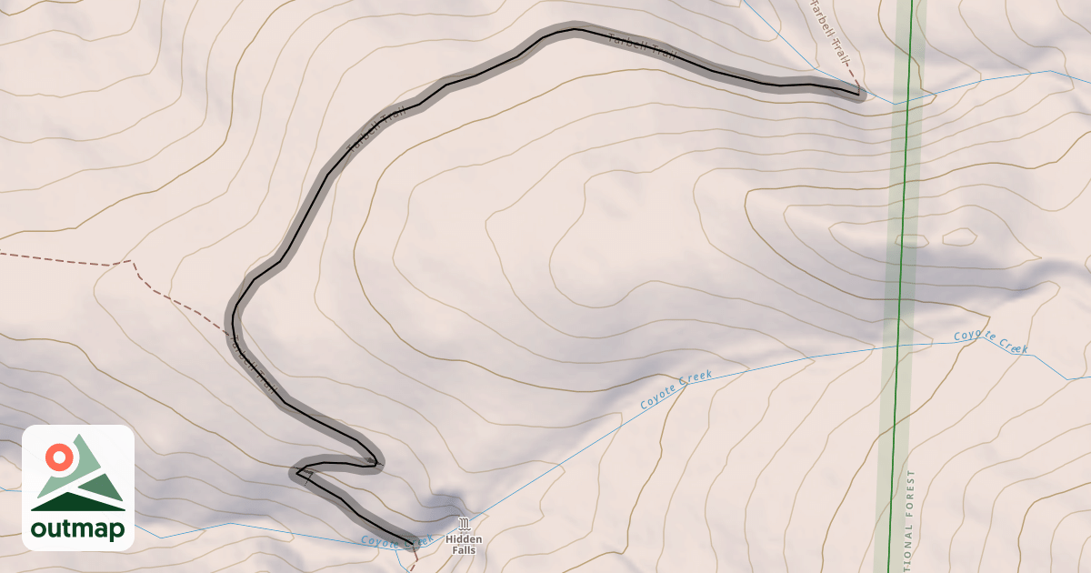 Map of Tarbell Trail