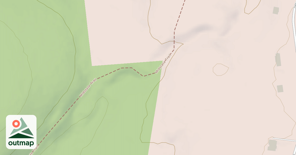 Map of Midstate Trail