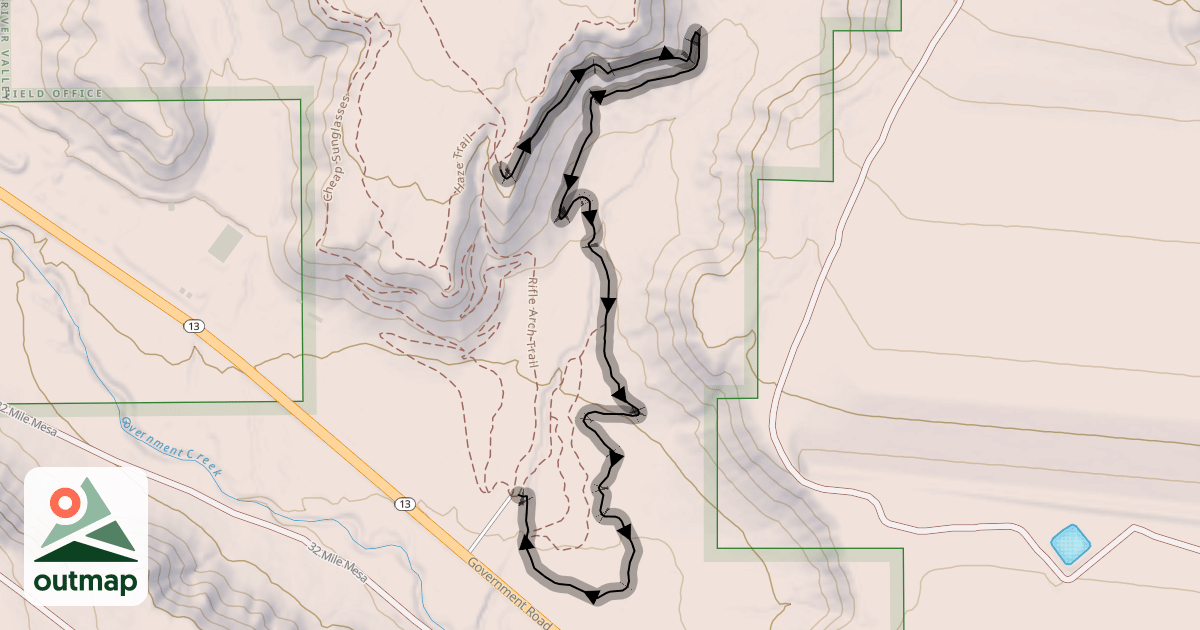 Map of Watch Tower Trail