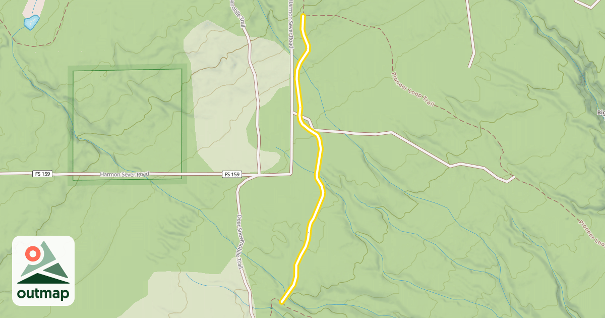 Map of Pioneer Loop Trail