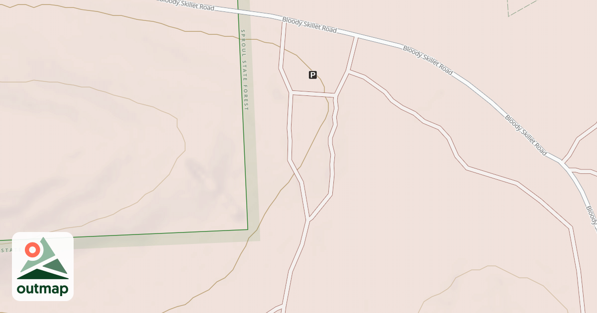 Map of Bloody Skillet ATV Trail