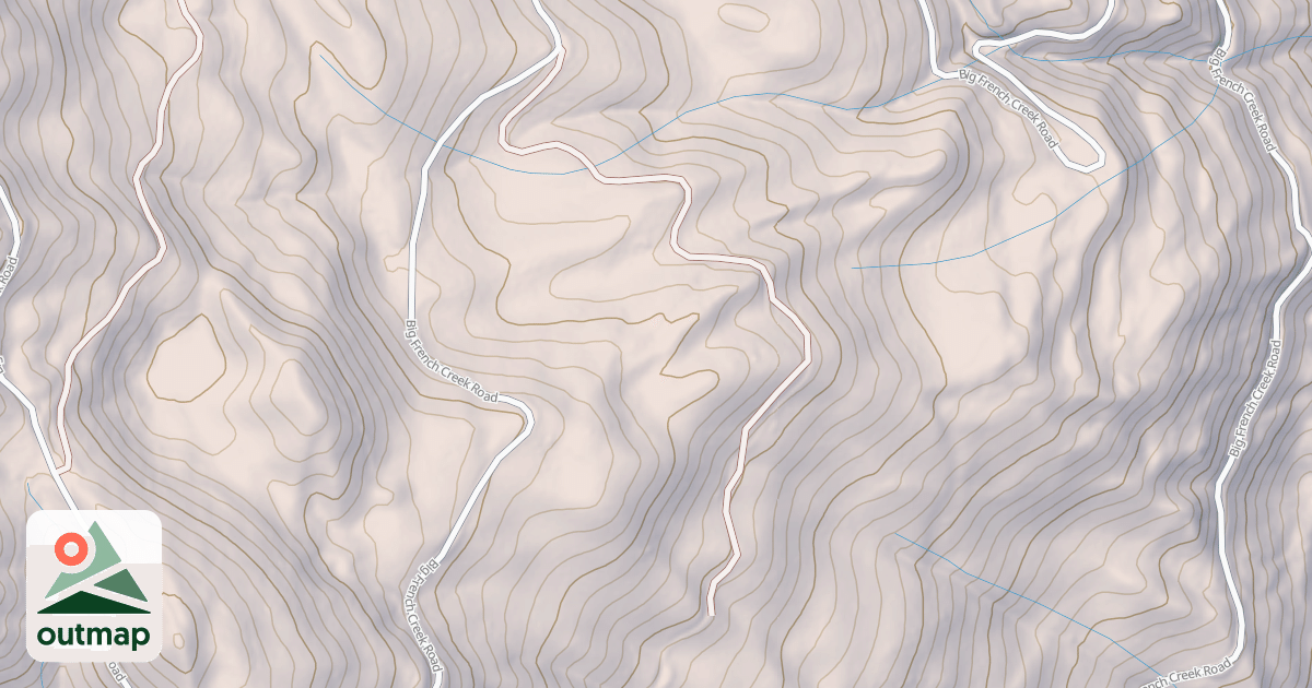 Map of BIG FRENCH CREEK