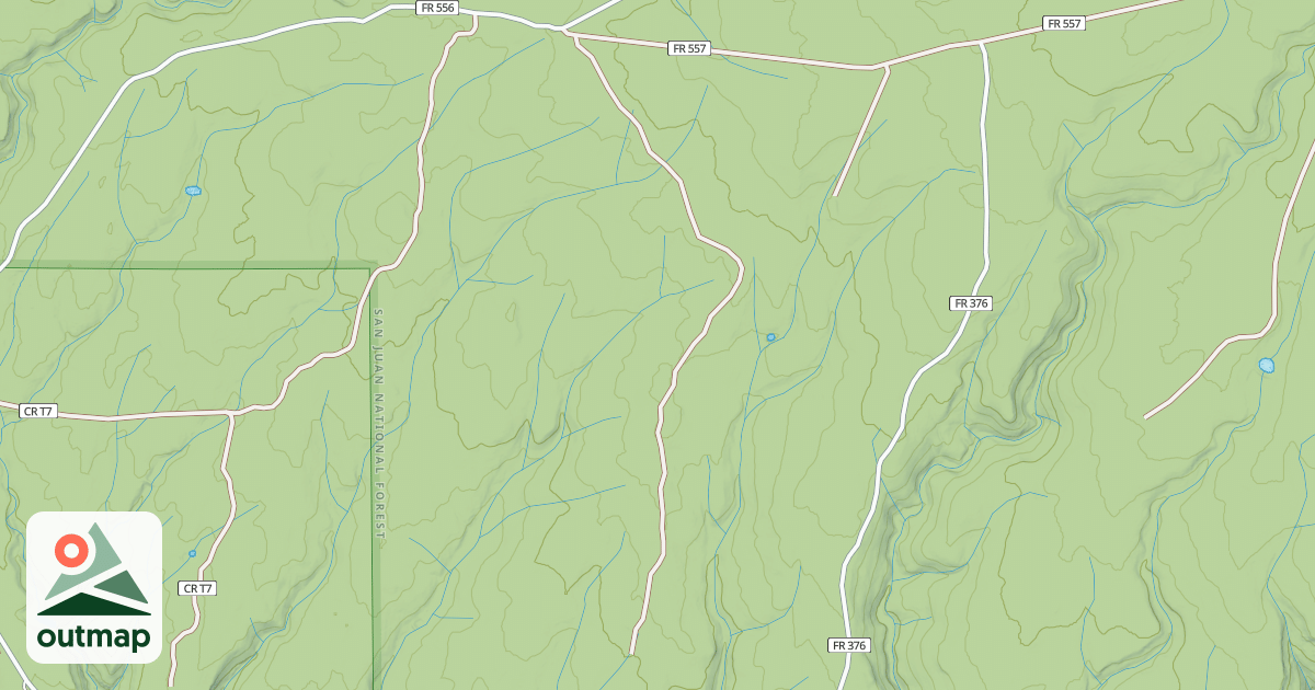Map of IRON SPRINGS RSVR