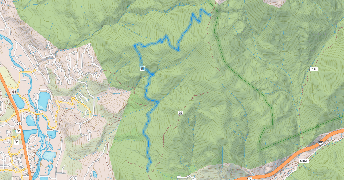 Map preview of Ptarmigan Loop Trail