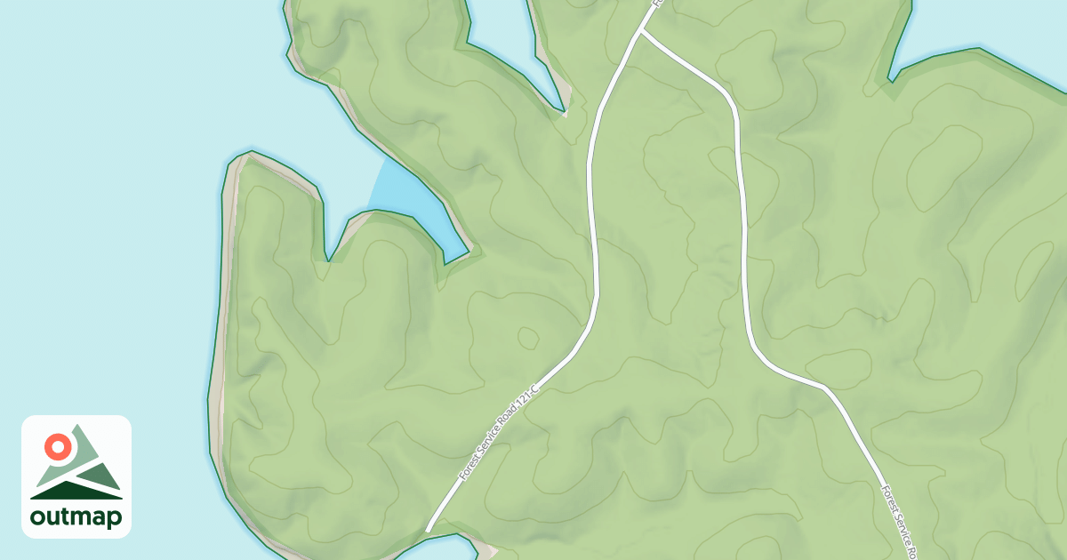 Map of LEFT SPUR 121