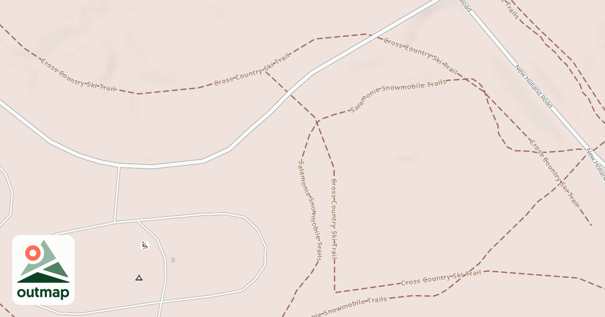 Map of Salamonie Snowmobile Trail