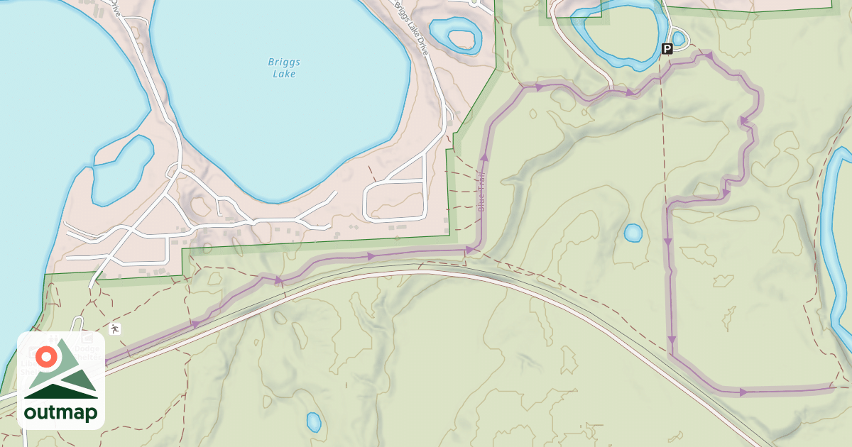 Map of Blue Trail