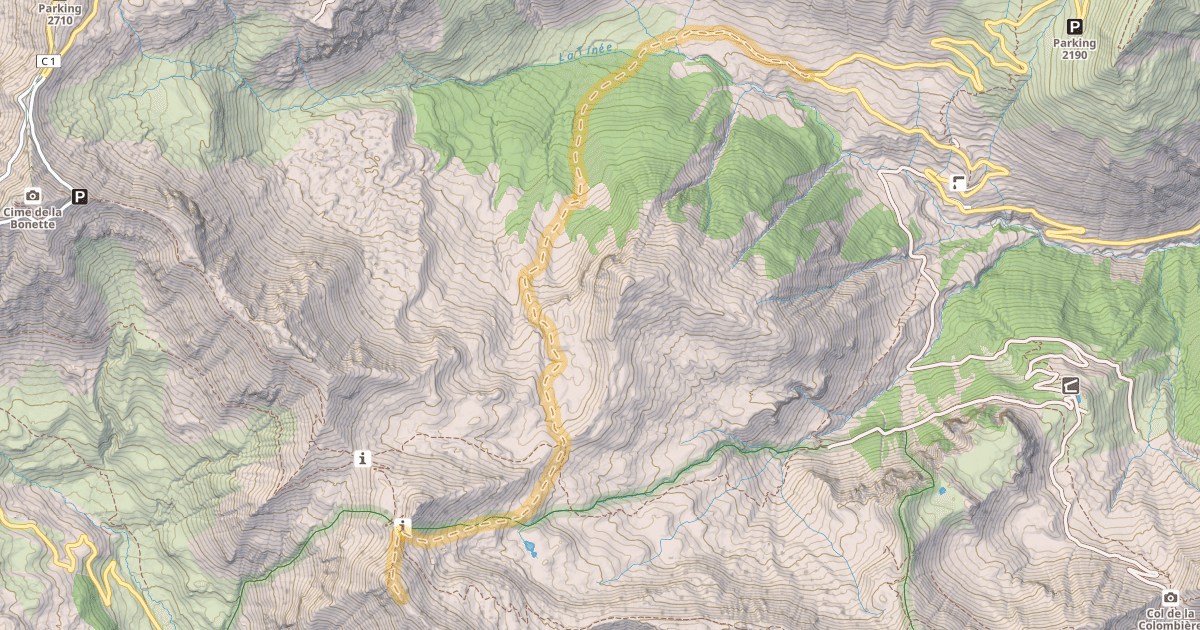Map preview of Crête de Rougne — Les Clos de Bousiéyas
