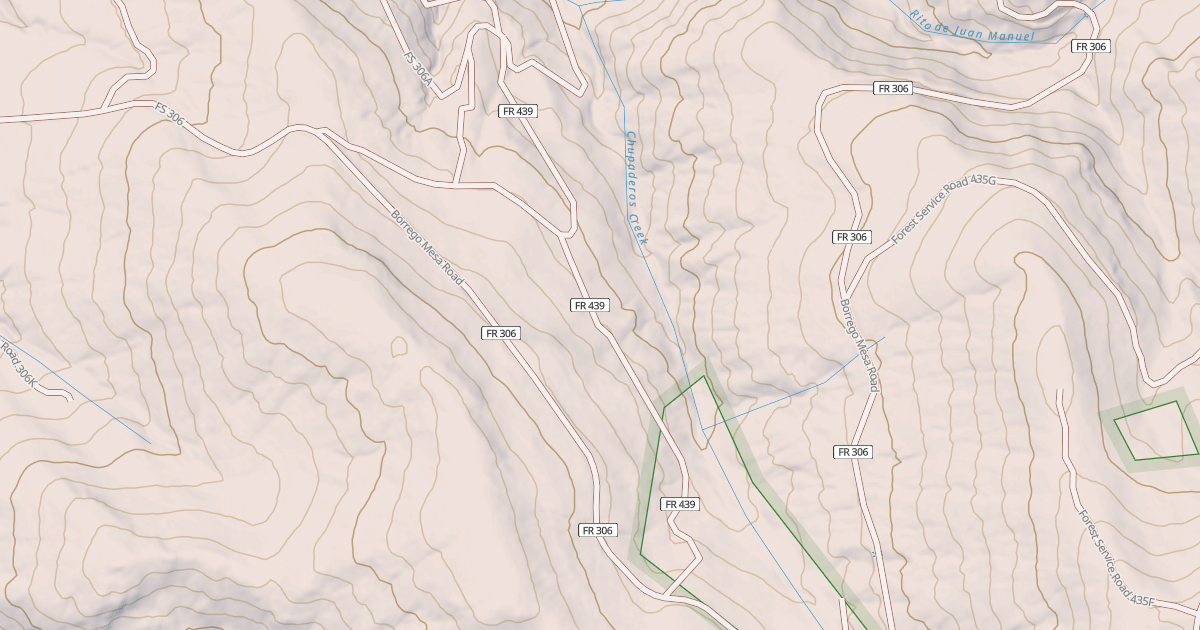 Map preview of USFS National Forest System Roads {CF1220E6-68AA-4AA2-A929-70CDBB2F4147}