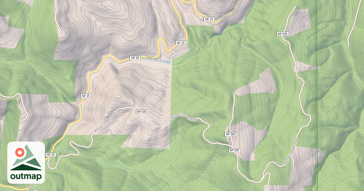 Map of BURNED TIMBER