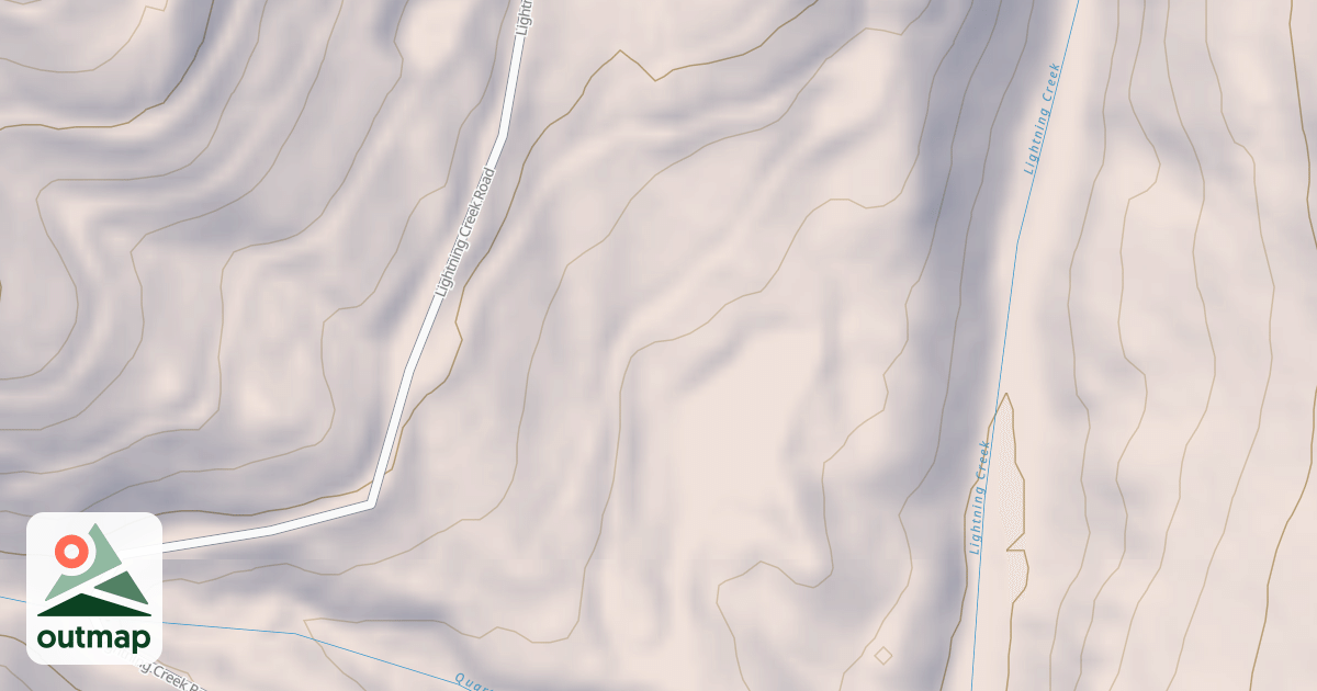 Map of LOWER QUARTZ