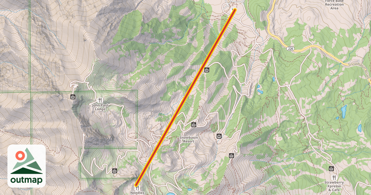 Map of Needles Express Gondola