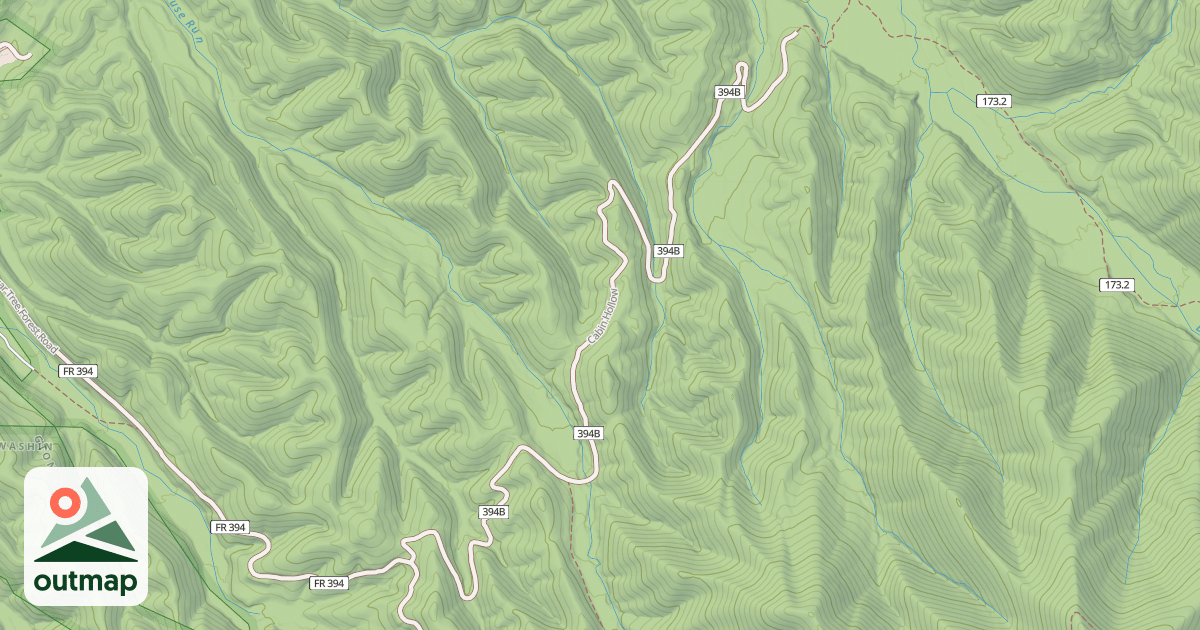 Map of CABIN HOLLOW