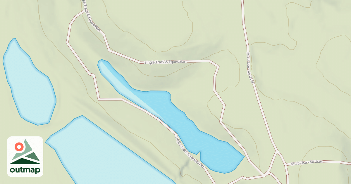 Map of Interlake State Recreation Area Trails