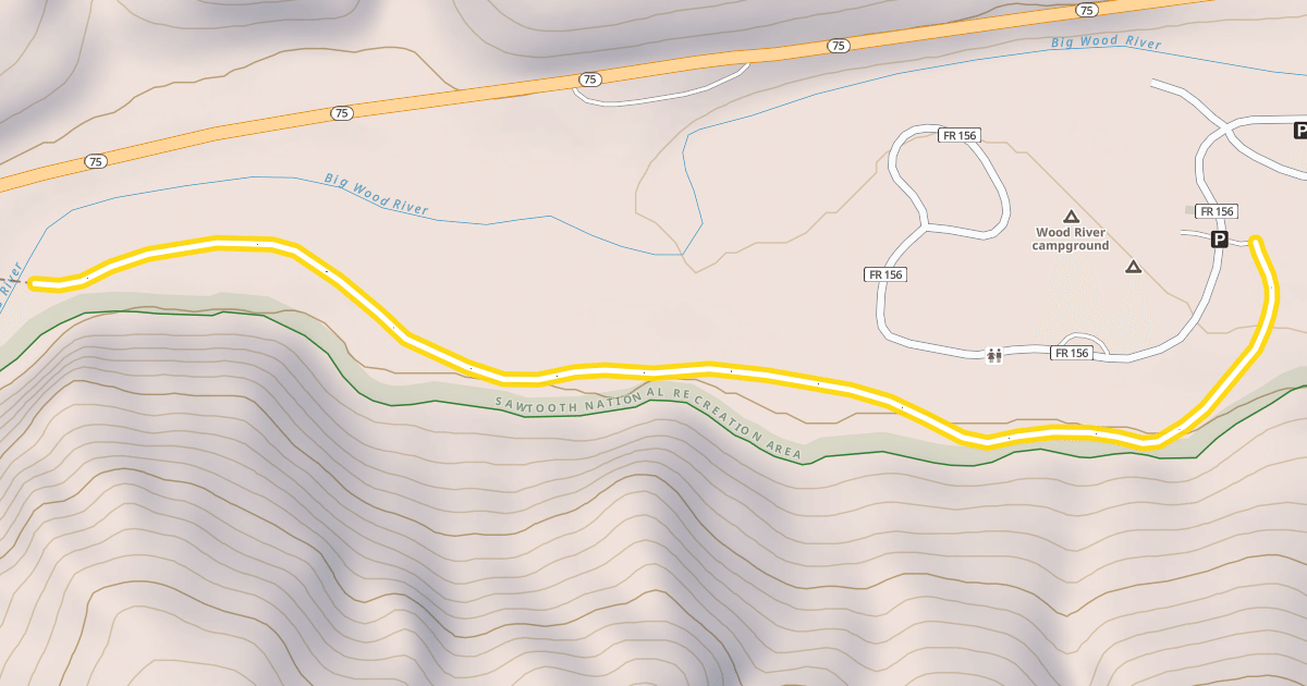 Map preview of Harriman Trail