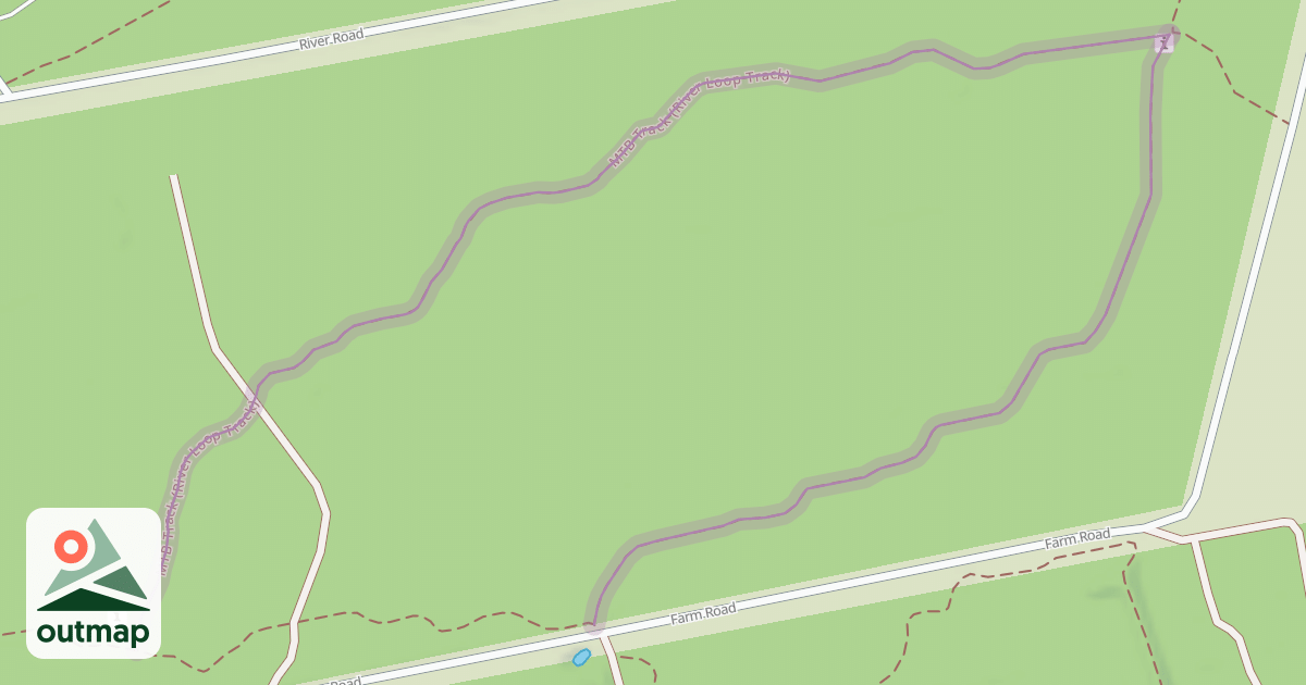 Map of MTB Track (River Loop Track)