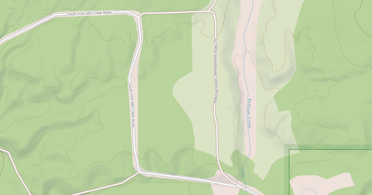 Map preview of MILL CREEK GUARD STATION