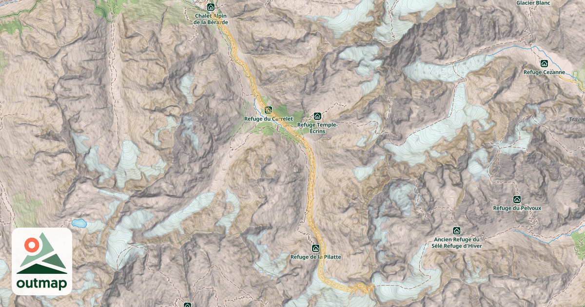 Map of Col du Sélé — La Bérarde