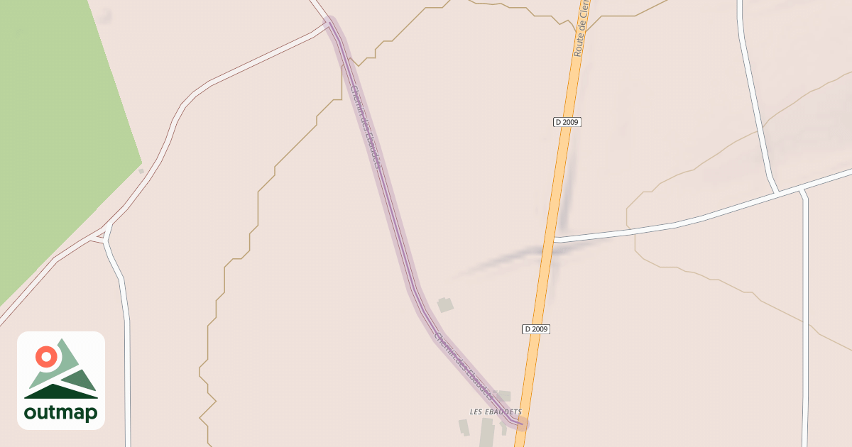 Map of Chemin des Ebaudets