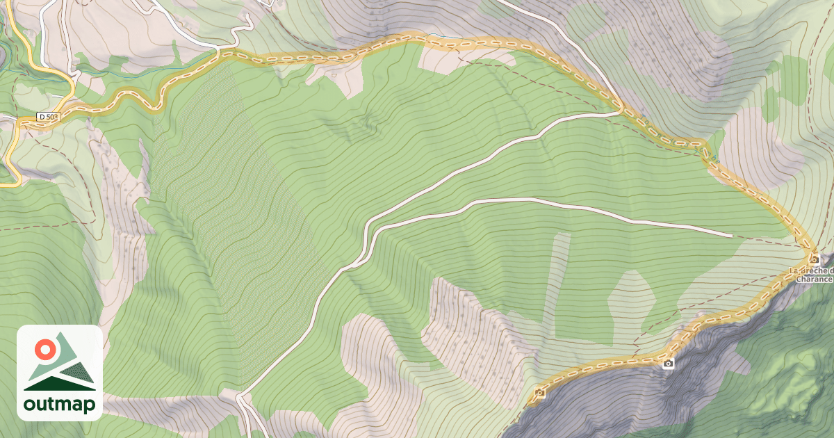 Map of Le Cuchon — Serre du Faou