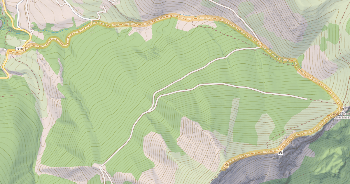 Map preview of Le Cuchon — Serre du Faou