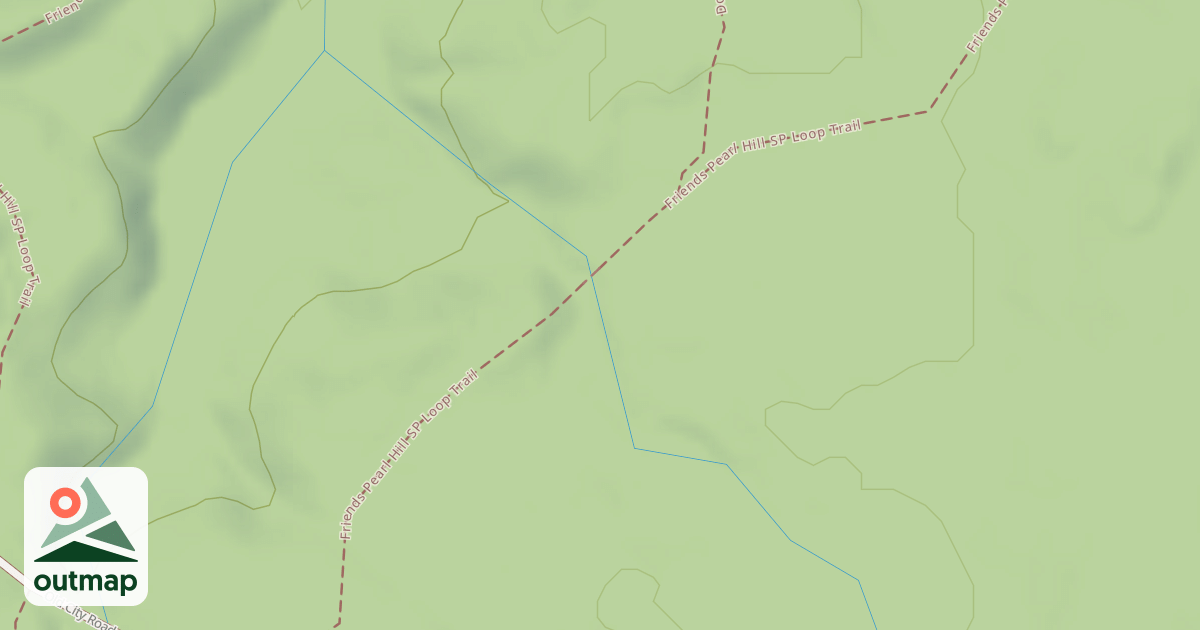 Map of Friends Pearl Hill SP Loop Trail