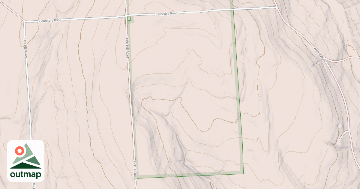 Map of Cemetery Road Trail