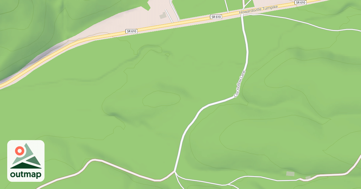 Map of TOM'S BRANCH