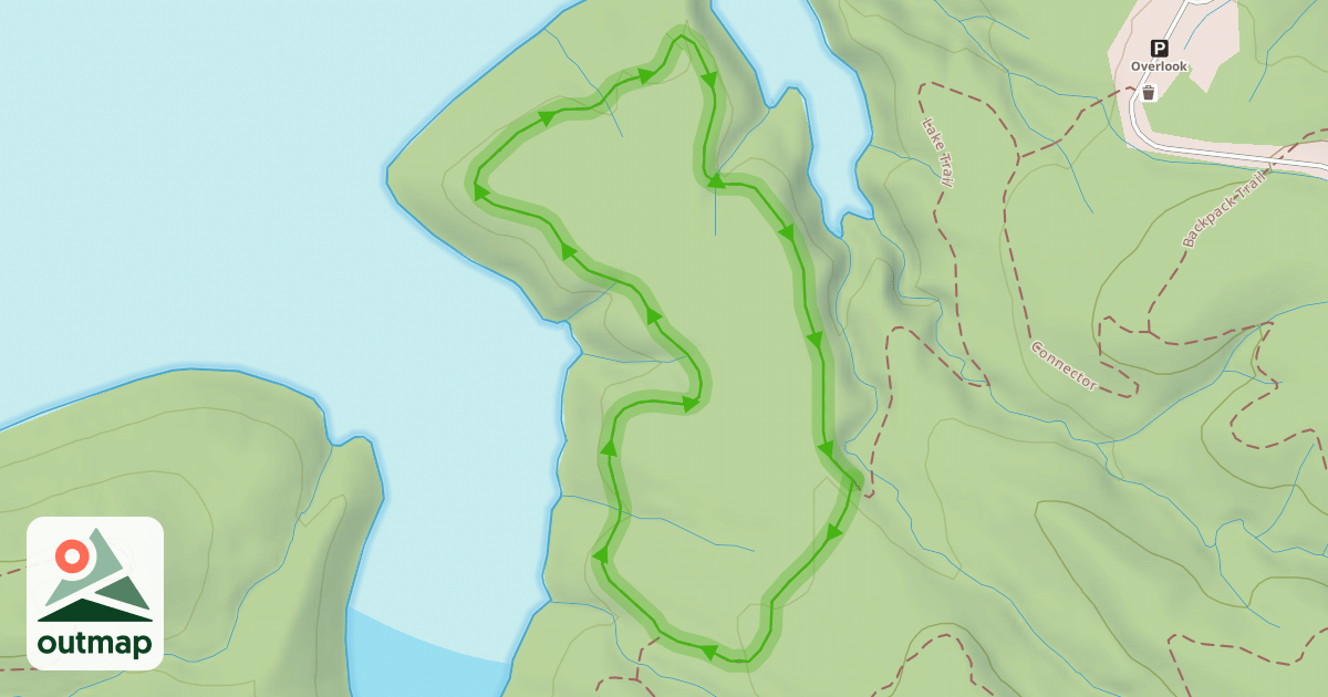 Map of Lake Trail
