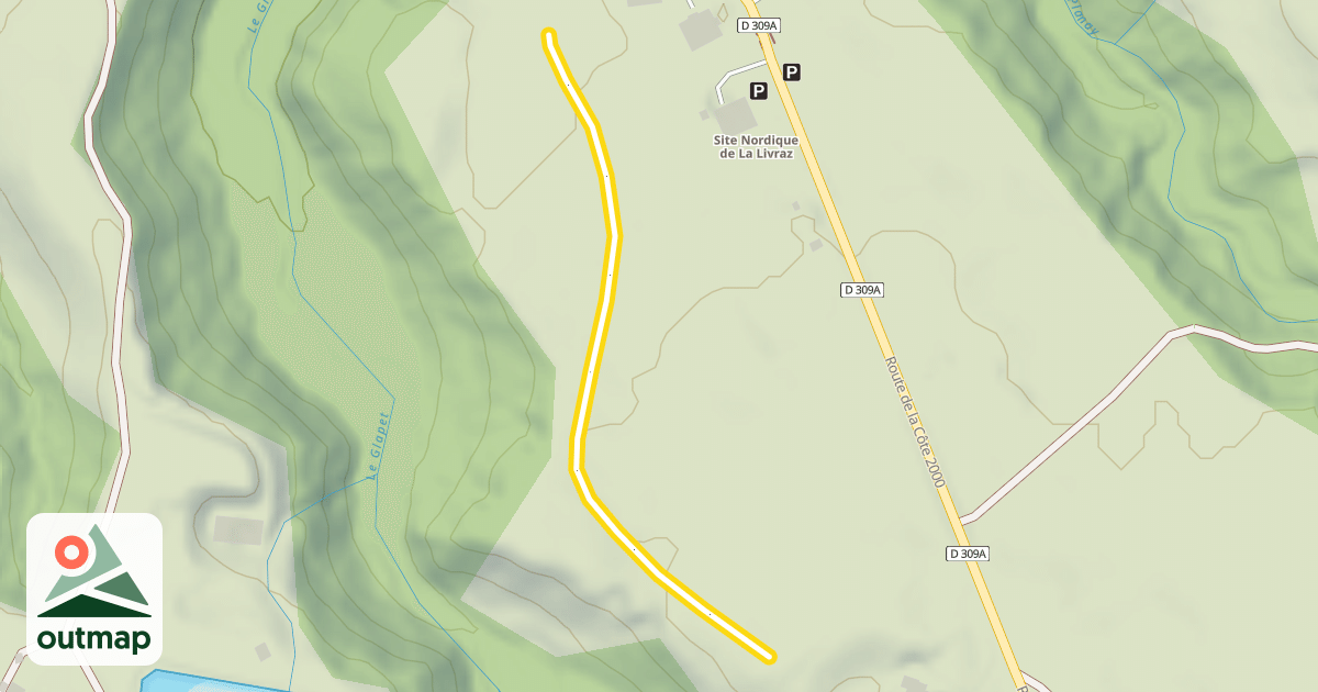 Map of La Livraz